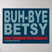 POSTER de Betsy Markey del ADIÓS de BUH
