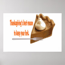 Poster de la empanada de la acción de gracias