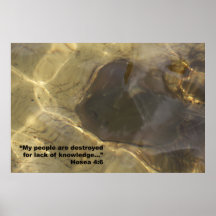 Poster de la escritura del 4:6 de Hosea, versión E