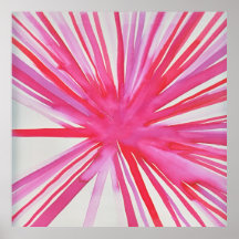 Poster de la flor en rosa