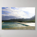 poster de la reflexión de la piscina