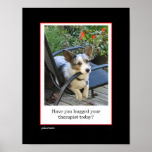 poster de la terapia del perro