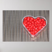 Poster de los caramelos del corazón