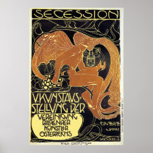 Poster de Moser:  Exposición de arte de la secesió