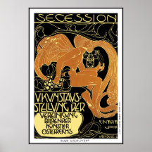 Poster de Moser:  Exposición de arte de la secesió