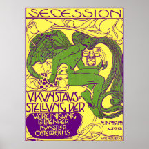 Poster de Moser: Exposición de arte de la secesión