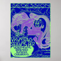 Poster de Moser: Exposición de arte de la secesión