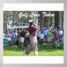 Poster de Tahoe del golf "Golfing en la colección 