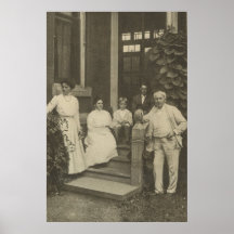 Poster de Thomas Edison y de la familia
