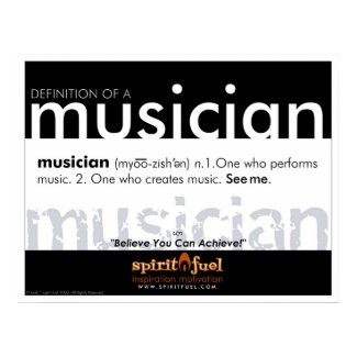 Poster Definition - Musician print