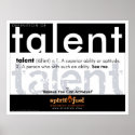 Poster Definition - Talent posters