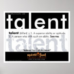 Poster Definition - Talent