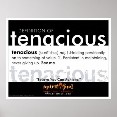 Poster Definition - Tenacious by spiritfuel