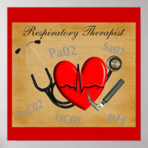 Poster del arte del terapeuta de Respirartory