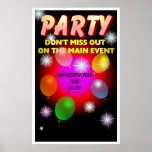 Poster del fiesta - personalizable