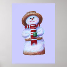 Poster del muñeco de nieve de la melcocha