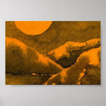 Poster del paisaje del país