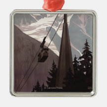 Poster del teleférico de Funiculaire Le Brevent Adorno De Reyes