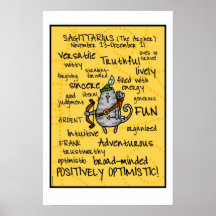 poster del wordcloud del sagitario