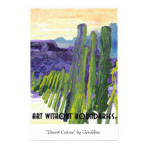 Poster: "Desert Cactus" by Geraldine posters