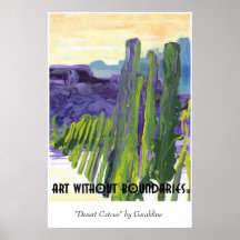 Poster: "Desert Cactus" by Geraldine