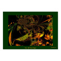 Poster Digital Abstract Art Out Of the Green posters