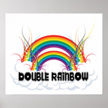POSTER - DOUBLE RAINBOW