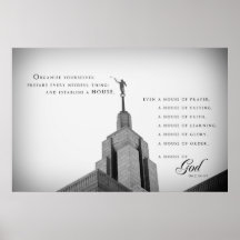 Poster - Draper Utah LDS Temple