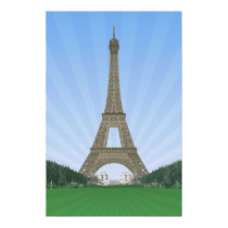 Poster: Eiffel Tower Paris: Vector Drawing posters