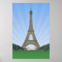 Poster: Eiffel Tower Paris: Vector Drawing posters