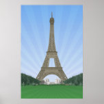 Poster: Eiffel Tower Paris: Vector Drawing posters