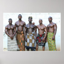 Poster, En Afrique, Five Warriors
