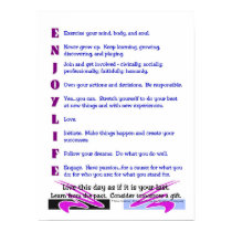 Poster: "Enjoy Life" posters