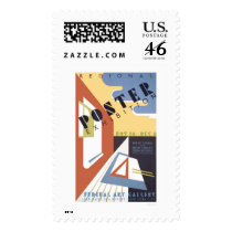 Poster Exhibition 1939 WPA Postage Stamp