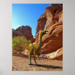 Poster ~ Falcarius Among Cliffs