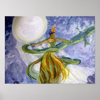 Poster - Fantasy Art - Moonlight Majesty print