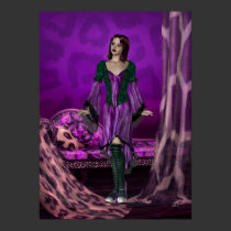 Poster Fantasy Art Purple Girl posters by Darling_Gifts Poster Fantasy Art Purple Girl posters