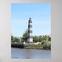 Poster - faro del puerto de Suisun