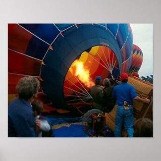 Poster - Filling Hot Air Balloon