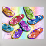 Poster - Fine Art Flip Flops Pop Art posters