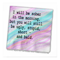 Poster, Fine Art - Ugly, Stupid, Short - and Bald posters by CocktailDiva Poster, Fine Art - Ugly, Stupid, Short - and Bald posters