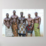 Poster, Five Warriors, Cote d'Ivoire, West Africa posters