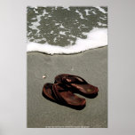 POSTER-  Flip Flops - Bald Head Island, NC - P... posters