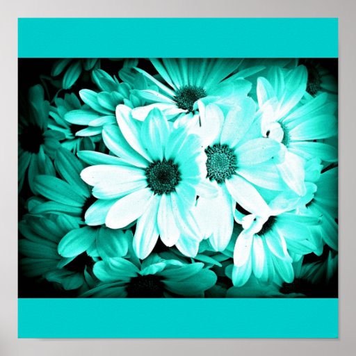 PosterFlowersPainted Flowers 15 Poster Zazzle