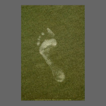 Poster Footprint in the sand - Cape Fear NC ... posters