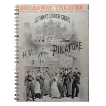 Poster for 'HMS Pinafore', performed by Gorman's C Spiral Notebooks