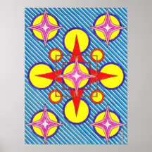 Poster geométrico de Starburst
