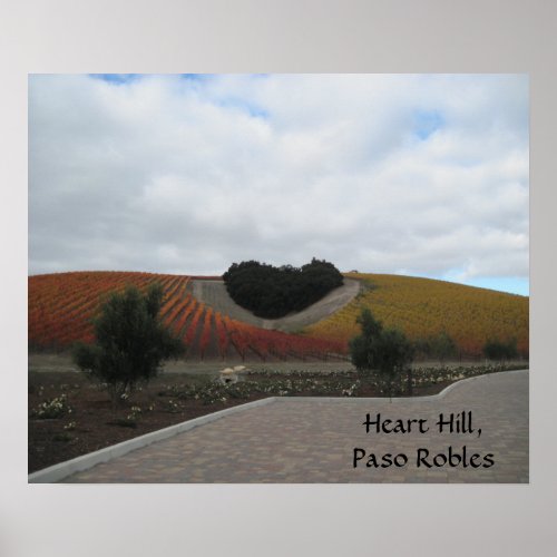 Poster: Heart Hill, Paso Robles, in Autumn print