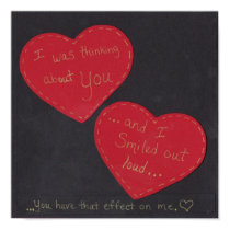 Poster - I was thinking of you and I smiled... posters
