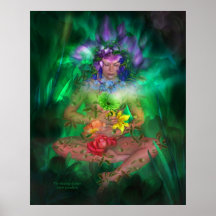Poster/impresión curativos del arte del jardín